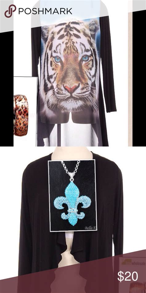 Tiger Top With Scalloped Front Tiger Print Back Tiger Print Tops