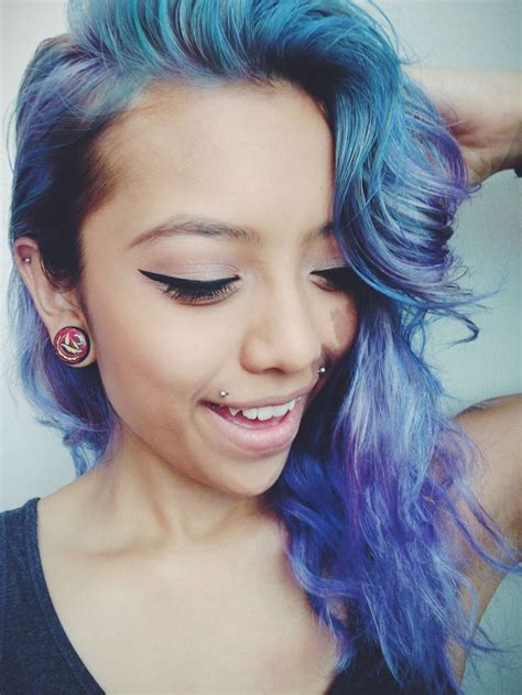 Blue Purple Mixed Hair Hair Pinterest Colors Purple