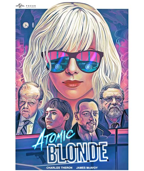 Atomic Blonde Artwork For Universal Pictures By Nicky Barkla For