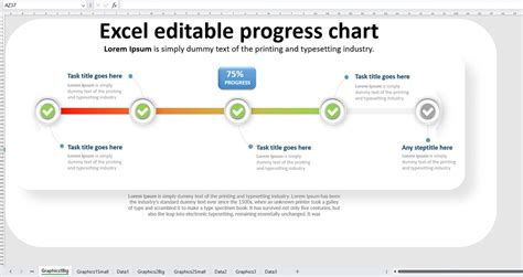 Progress Chart Excel Editable Template Etsy