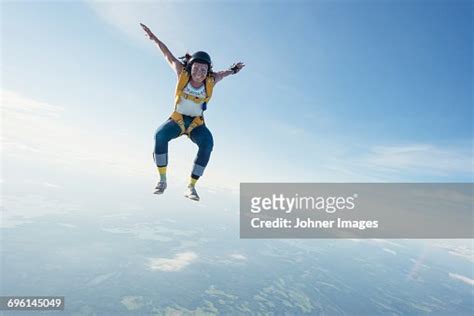 Woman Skydiving High Res Stock Photo Getty Images