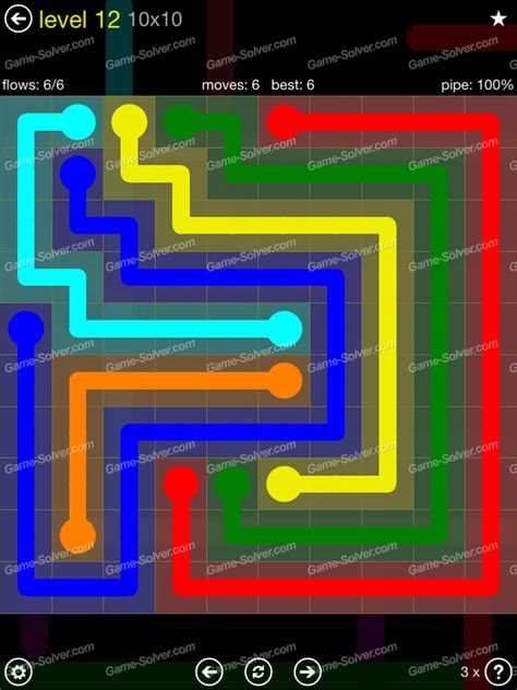 Flow Extreme Pack 2 10x10 Level 12 Game Solver