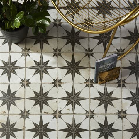 Capietra Spitalfields Retro Star Pattern Tile Flooring From Period