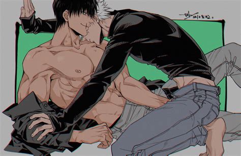 Gojou Satoru And Fushiguro Touji Jujutsu Kaisen Drawn By Sashiyu