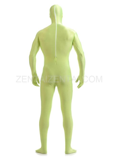 One volunteer has dwarfism, while another is. Light Green Yellow Full Body Spandex Holiday Unisex Lycra ...
