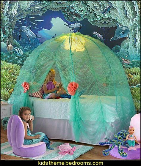 Mermaid canvas wall art, kids room decor, nursery decor, baby shower gift, baby gift, mermaid decor. underwater bedroom ideas - mermaid bedroom decor - under ...