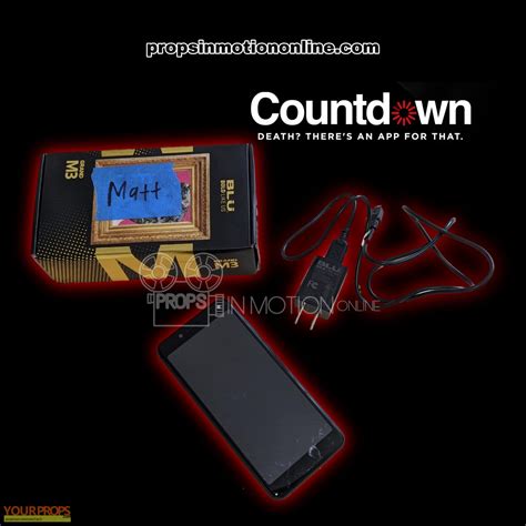 If you want to make sure you don't forget an important. Countdown Matt phone original movie prop