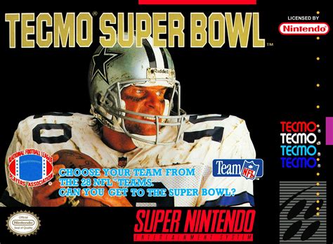 Tecmo Super Bowl Video Game Box Art Id 191067 Image Abyss