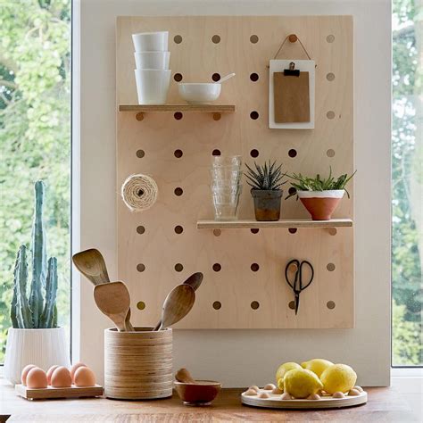 Peg It All Little Pegboard Wall Mounted Storage Panel In