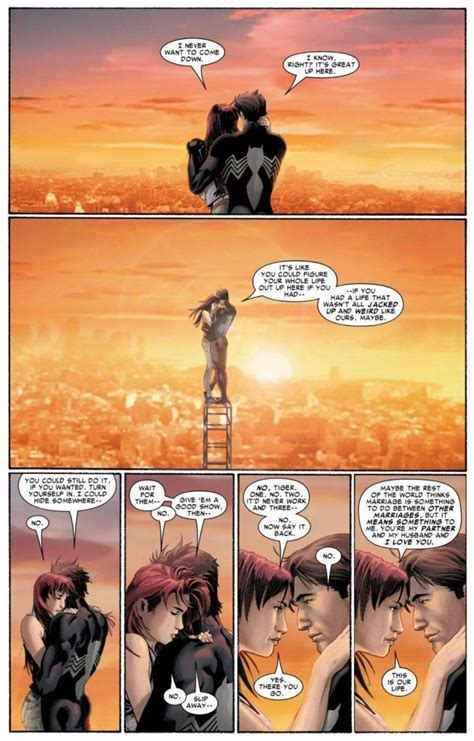 Peter and MJ talk marriage atop the Empire State Building in