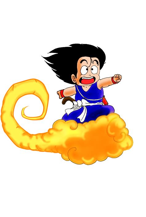 Kid Goku On His Nimbus By Jvdoodles On Deviantart