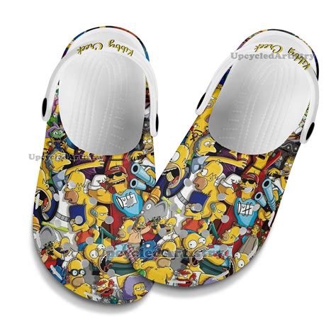 The Simpsons Characters Crocs Crocband Shoes Unisex Classic Etsy