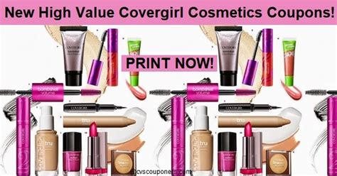 Covergirl Coupons 3 New High Value Covergirl Cosmetics Coupons