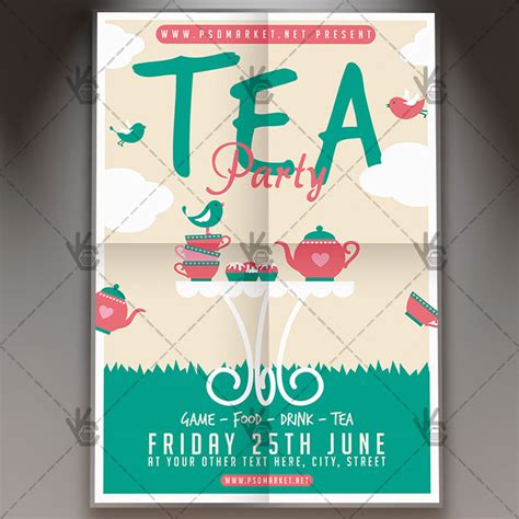 Download Tea Party Flyer Psd Template Psdmarket