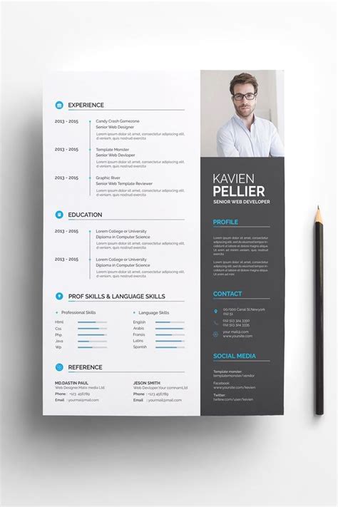 Top graphic designer resume samples. Basic Resume Templates - Minimalist Resume Templates | Resume design template, Graphic design ...
