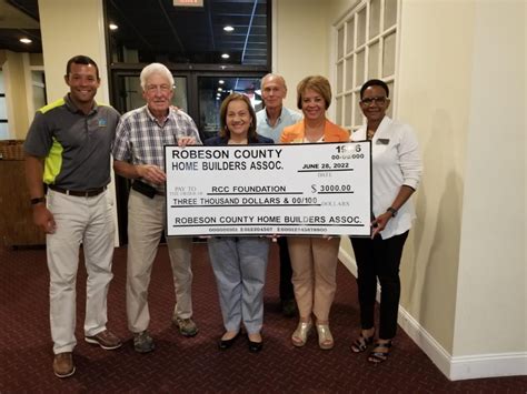 Rcc Foundation Receives 3000 T Robeson Community College