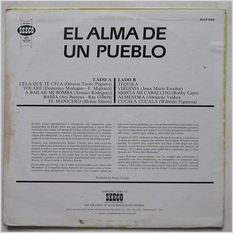 El Alma De Un Pueblo By Cortijo Y Su Combo Ismael Rivera Lp With