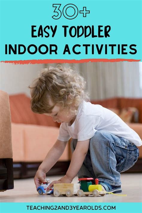 This team building activity comes with lot of fun. 30+ Toddler Indoor Activities - Printable List Included in ...