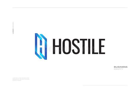 Modern And Unique Letter H Logo Design With Blue Gradient Style And