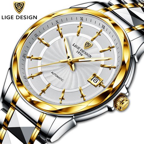 2020 New Lige Sword Shaped Pointer Automatic Mechanical Watch Luxury
