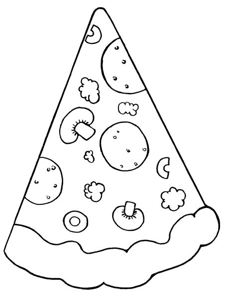 Pizza Coloring Pages - Coloring Home