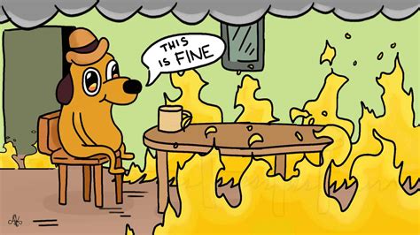 This Is Fine Wallpapers Wallpapers Com
