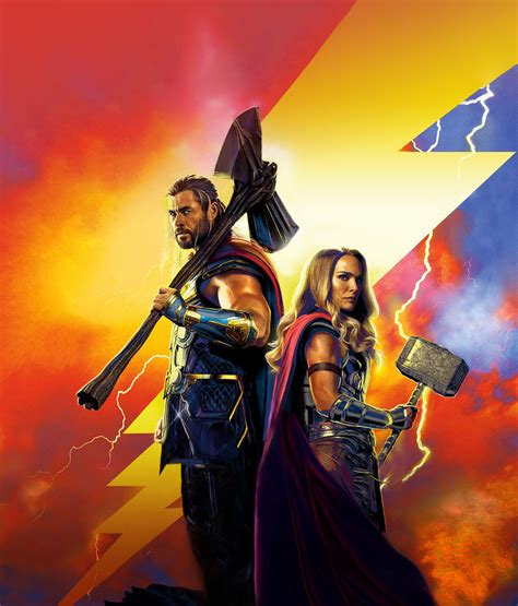 1366x1600 Official Thor Love And Thunder Poster Cool 1366x1600