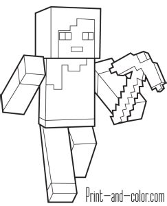 Minecraft Coloring Pages Print And Color Com