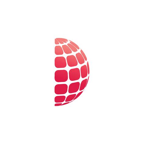 3d Digital Globe Logo Design Icon Vector Illustration This Logo Is