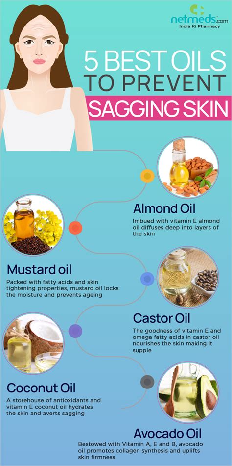 5 Amazing Natural Oils That Helps To Firm Your Loose Skin Infographic