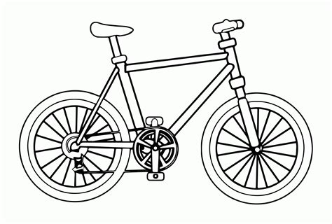 Bicicleta Desenho Para Colorir