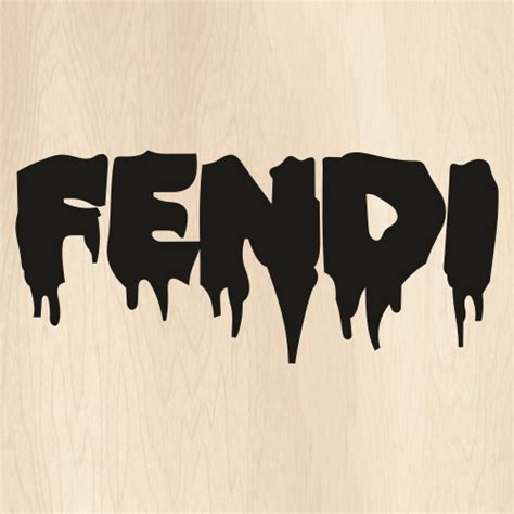 Fendi Letter Drip Svg Fendi Dripping Png Fendi Fashion Vector File