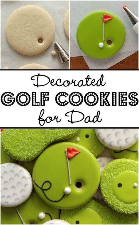 Using just a simple circle sugar cookie, you can make three different easter cookies that are darling (and so easy!). Decorated Golf Cookies - The Sweet Adventures of Sugar Belle