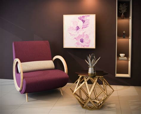 Gold and silver the elegant design brings a pleasant flair to your coffee table material: contemporary arabic coffe table من تصميم Nourhan Hassan ...