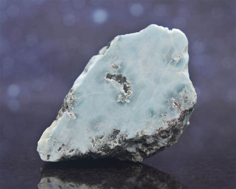 Semi Polished Raw Larimar From Dominican Republic The Gaian Crystals