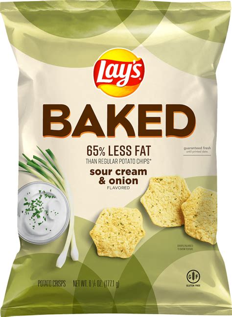 Baked Lays Sour Cream And Onion Flavored Potato Crisps Fritolay