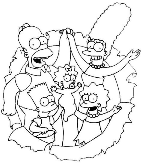 Simpsonovi omalovánky / Návody pro tvoření ProMaminky.cz