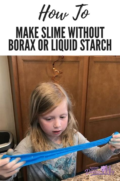 Super simple and super stretchy saline slime, ours stretched over 40 feet! How To Make Stretchy Slime Without Borax Or Liquid Starch ...