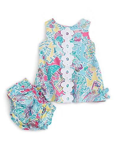 Lilly Pulitzer Kids Infants Flower Print Dress And Bloomer Set
