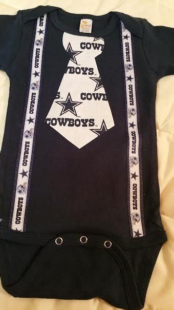Dallas Cowboys Tie Bodysuit With Suspenders Baby Sizes