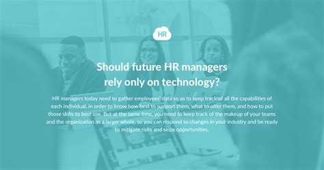 Should Future HR Managers Rely Only on Technology? | HR Cloud