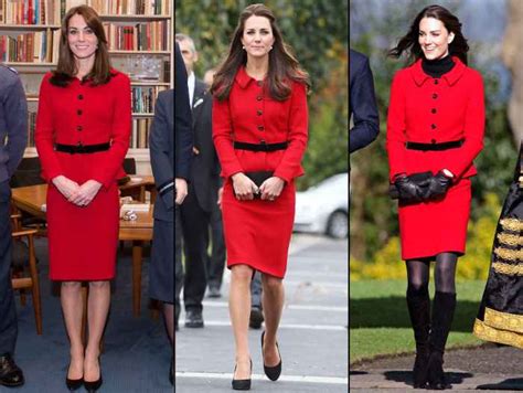 Duchess Kate Wears Two Skirt Suits In One Day Photos