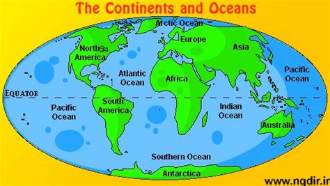 Free Printable Maps Of Oceans And Continents Continents And Oceans