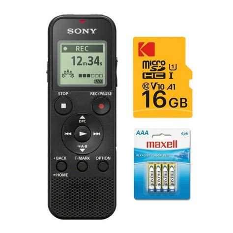 Sony Px Series Icd Px370 Mono Digital Voice Recorder Bundle