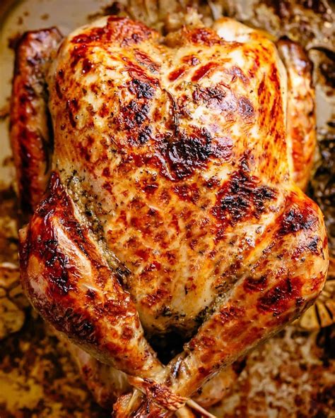 Garlic Herb Butter Roast Turkey Easy Thanksgiving Recipes Roasted