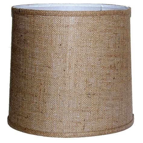 Medium Brown Burlap Drum Indoor Lamp Shade 14163799