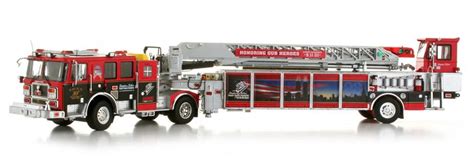 Custom 1:32 scale seagrave fdny ladder 10 fire truck with working lights and siren. Stephen Siller Tunnel to Towers 9/11 Commemorative Model ...