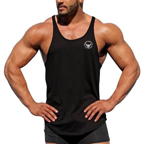 Muscle Guys Gyms Tank Top Men Blank Bodybuilding Clothing Stringer
