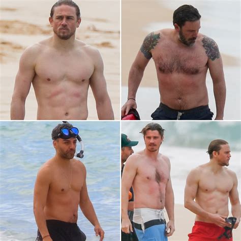 Charlie Hunnam And Ben Affleck Shirtless In Hawaii Pictures POPSUGAR