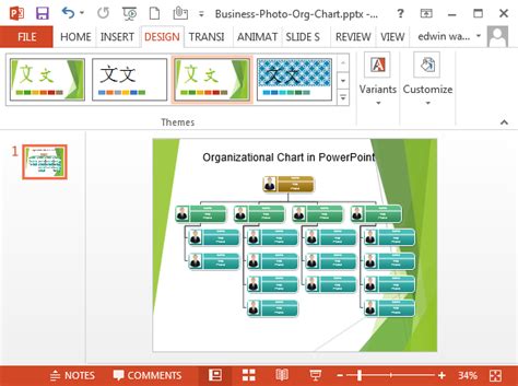 Create Organizational Chart In Powerpoint